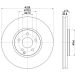 Hella Bremsscheibe Pro High Carbon 8DD 355 120-961