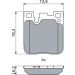 BOSCH Bremsbelagsatz, Scheibenbremse 0 986 424 755