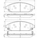 BOSCH Bremsbelagsatz, Scheibenbremse 0 986 494 370