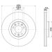 Bremsscheibe 8DD 355 125-331 Bremsscheibe 8DD 355 125-331