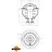Thermostat, Kühlmittel 725090 Thermostat, Kühlmittel 725090