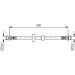 2 x BOSCH Bremsschlauch 1 987 476 411