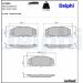 Delphi Bremsbelagsatz, Scheibenbremse LP2082 Delphi Bremsbelagsatz, Scheibenbremse LP2082
