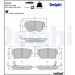 Delphi Bremsbelagsatz, Scheibenbremse LP2501 Delphi Bremsbelagsatz, Scheibenbremse LP2501