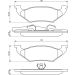BOSCH Bremsbelagsatz, Scheibenbremse 0 986 494 495