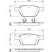 BOSCH Bremsbelagsatz, Scheibenbremse 0 986 494 305 BOSCH Bremsbelagsatz, Scheibenbremse 0 986 494 305