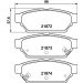 Hella Bremsbelagsatz, Scheibenbremse 8DB 355 016-701 Hella Bremsbelagsatz, Scheibenbremse 8DB 355 016-701