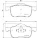 Hella Bremsbelagsatz, Scheibenbremse 8DB 355 006-851 Hella Bremsbelagsatz, Scheibenbremse 8DB 355 006-851