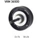 SKF Umlenk-/Führungsrolle, Keilrippenriemen VKM 36500