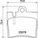 Hella Bremsbelagsatz, Scheibenbremse 8DB 355 008-711 Hella Bremsbelagsatz, Scheibenbremse 8DB 355 008-711