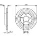 BOSCH Bremsscheibe 0 986 479 D15