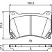 BOSCH Bremsbelagsatz, Scheibenbremse 0 986 494 781