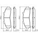 BOSCH Bremsbelagsatz, Scheibenbremse 0 986 424 656
