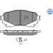 Meyle Bremsbelagsatz, Scheibenbremse MEYLE-ORIGINAL: True to OE 025 257 2516