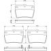 BOSCH Bremsbelagsatz, Scheibenbremse 0 986 494 350