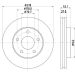 Hella Bremsscheibe 8DD 355 106-011