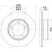 Hella Bremsscheibe 8DD 355 103-161