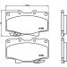 Hella Bremsbelagsatz, Scheibenbremse 8DB 355 016-871