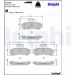 Delphi Bremsbelagsatz, Scheibenbremse LP2700 Delphi Bremsbelagsatz, Scheibenbremse LP2700