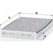MANN-FILTER CUK 29 008 Innenraumfilter, Aktivkohlefilter MANN-FILTER CUK 29 008 Innenraumfilter, Aktivkohlefilter