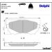 Delphi Bremsbelagsatz, Scheibenbremse LP2487