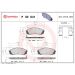 Brembo Bremsbelagsatz, Scheibenbremse PRIME LINE P 30 041