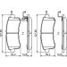 BOSCH Bremsbelagsatz, Scheibenbremse 0 986 494 778