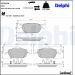 Delphi Bremsbelagsatz, Scheibenbremse LP2144 Delphi Bremsbelagsatz, Scheibenbremse LP2144
