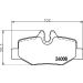 Hella Bremsbelagsatz, Scheibenbremse 8DB 355 010-661