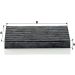 MANN-FILTER CUK 2043 Innenraumfilter, Aktivkohlefilter MANN-FILTER CUK 2043 Innenraumfilter, Aktivkohlefilter