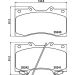 Hella Pagid Bremsbelagsatz, Scheibenbremse 8DB 355 019-531