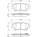 BOSCH Bremsbelagsatz, Scheibenbremse 0 986 494 768
