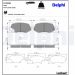 Delphi Bremsbelagsatz, Scheibenbremse LP2208 Delphi Bremsbelagsatz, Scheibenbremse LP2208