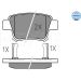 Meyle Bremsbelagsatz, Scheibenbremse MEYLE-ORIGINAL: True to OE 025 236 2016/W