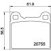 Hella Bremsbelagsatz, Scheibenbremse 8DB 355 008-801 Hella Bremsbelagsatz, Scheibenbremse 8DB 355 008-801