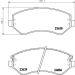Hella Bremsbelagsatz, Scheibenbremse 8DB 355 010-051