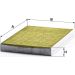MANN-FILTER FP 2952 Innenraumfilter FreciousPlus Aktivkohlefilter mit Polyphenol, antibakteriell, Feinstaubfilter (PM 2.5)