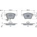 BOSCH Bremsbelagsatz, Scheibenbremse 0 986 494 104