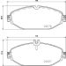 Hella Bremsbelagsatz, Scheibenbremse 8DB 355 021-921