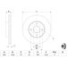 BOSCH Bremsscheibe 0 986 479 090 BOSCH Bremsscheibe 0 986 479 090