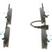 BOSCH 0 986 494 019 Bremsbeläge Low-Metallic, mit integriertem Verschleißsensor, Kolbenclip, Anti-Quietsch-Blech