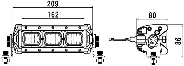 Hella Arbeitsscheinwerfer 1GE 360 000-002 Hella Arbeitsscheinwerfer 1GE 360 000-002