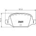 Hella Bremsbelagsatz, Scheibenbremse 8DB 355 009-551 Hella Bremsbelagsatz, Scheibenbremse 8DB 355 009-551