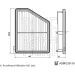 Blue Print Luftfilter ADBP220119