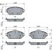 BOSCH Bremsbelagsatz, Scheibenbremse 0 986 494 782