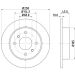 Bremsscheibe 8DD 355 102-661 Bremsscheibe 8DD 355 102-661