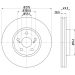 Bremsscheibe 8DD 355 112-331 Bremsscheibe 8DD 355 112-331