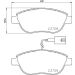 Hella Bremsbelagsatz, Scheibenbremse 8DB 355 015-791 Hella Bremsbelagsatz, Scheibenbremse 8DB 355 015-791