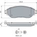 BOSCH Bremsbelagsatz, Scheibenbremse 0 986 494 817