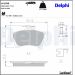 Delphi Bremsbelagsatz, Scheibenbremse LP1398 Delphi Bremsbelagsatz, Scheibenbremse LP1398